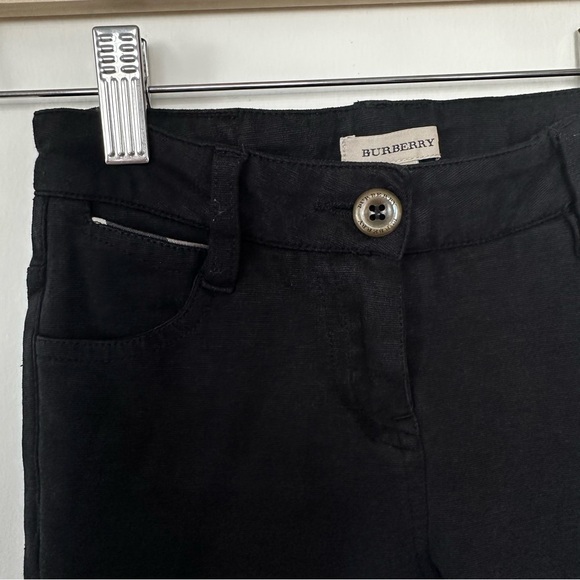 Burberry Kids Black Skinny Leg Pants Size 8 - Picture 2 of 12